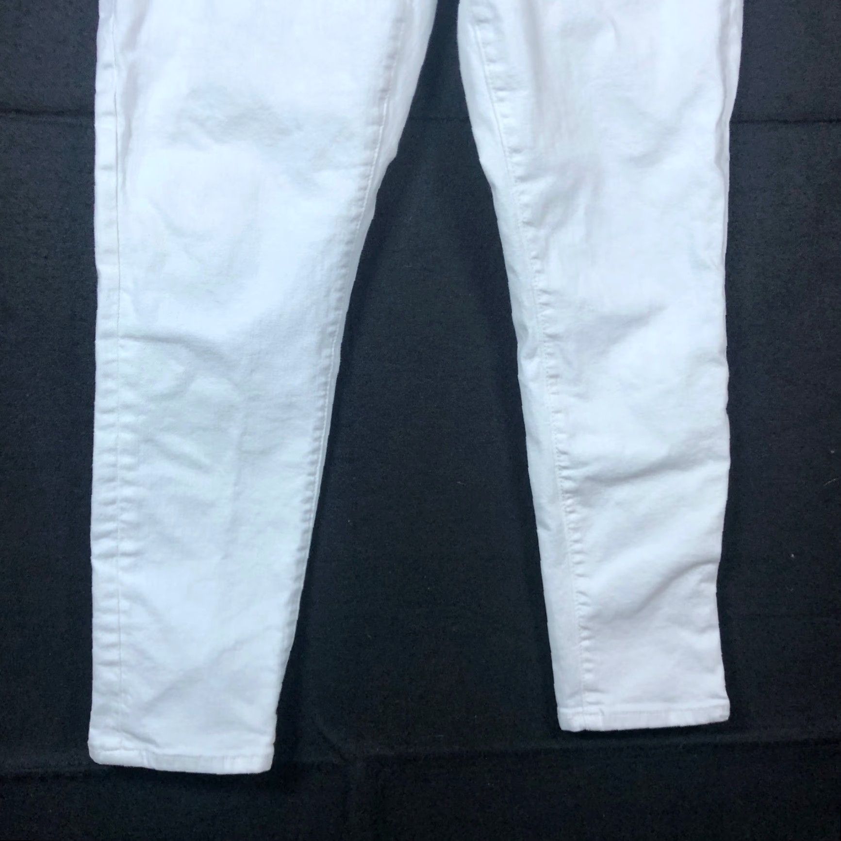 Loft LOFT Womens Jeans White Mid Rise The Skinny Cotton Blend Stretch 8 Size 30" / US 8 / IT 44 - 3 Thumbnail