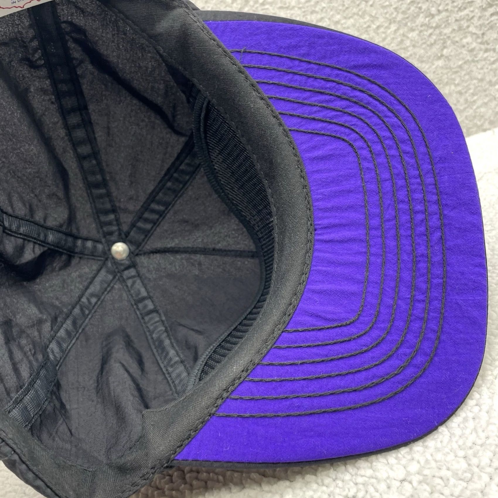 Vintage VINTAGE Hat Mens Snapback USA Made Black Lightweight Deep Crown Size ONE SIZE - 6 Thumbnail