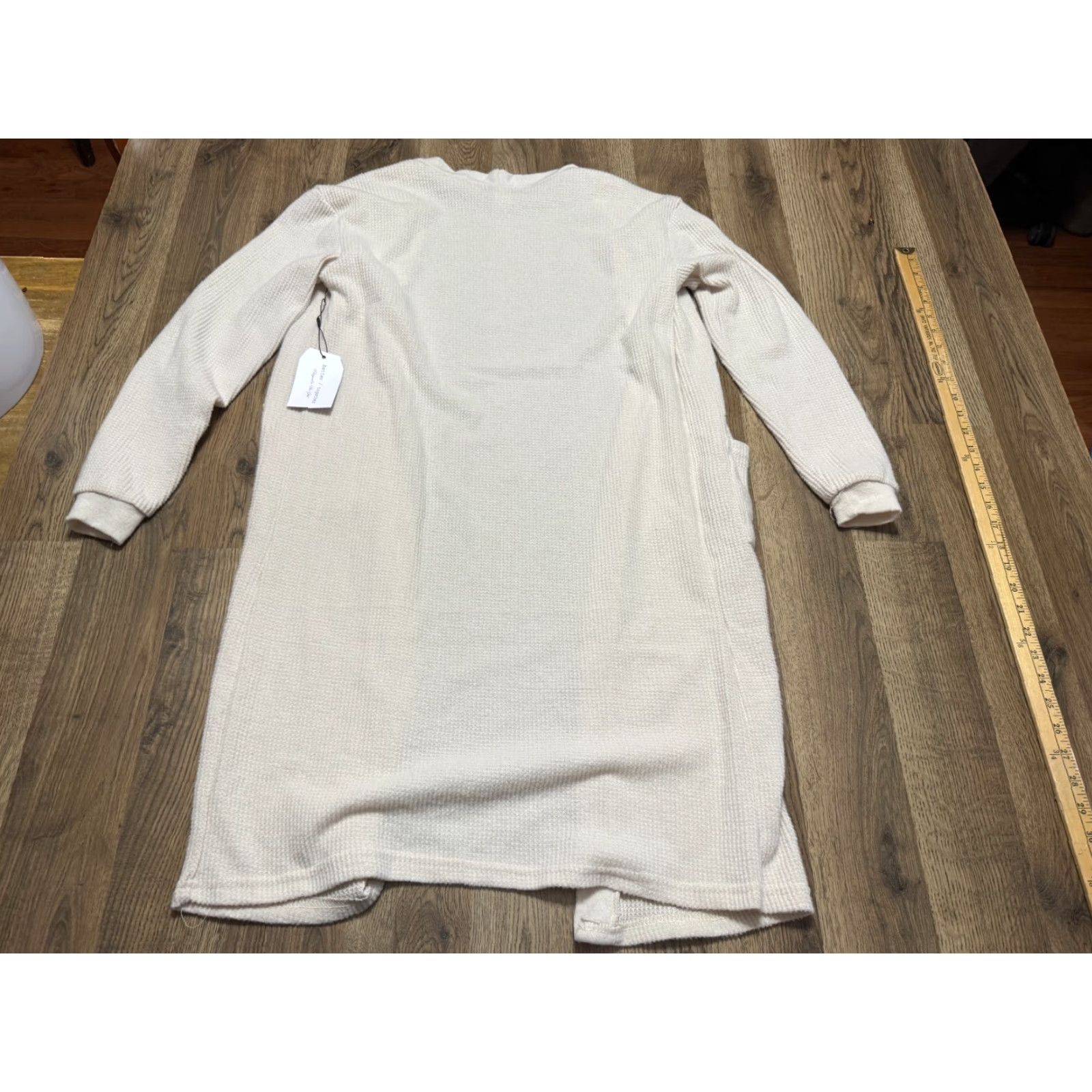 Vintage Better Together Sweater Cardigan Women's XS Open Long Sleeve NWT Ivory Cream Size XS / US 0-2 / IT 36-38 - 2 Thumbnail