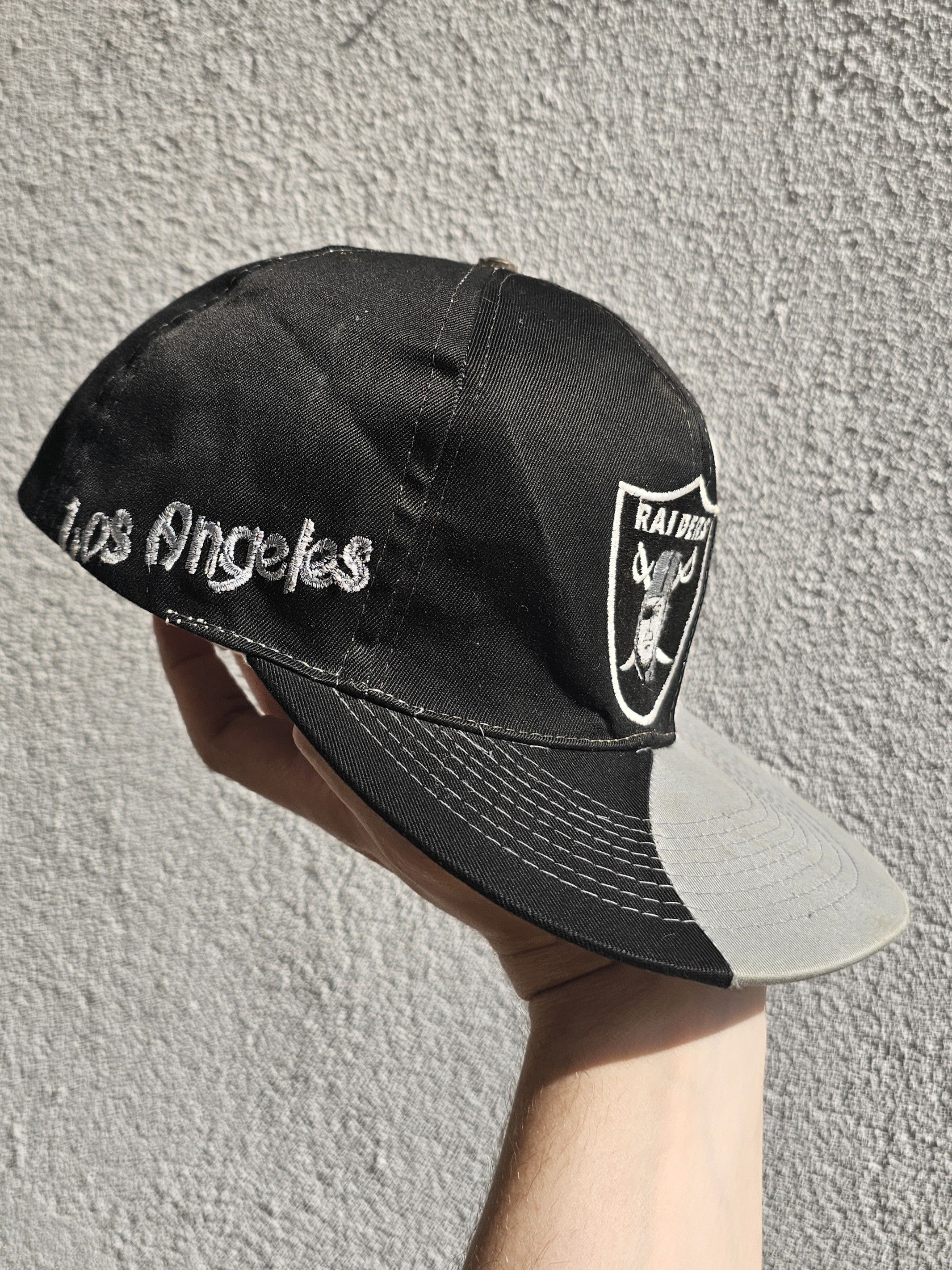 NFL Los Angeles Raiders Big Logo Spell Out Hat Size ONE SIZE - 3 Thumbnail