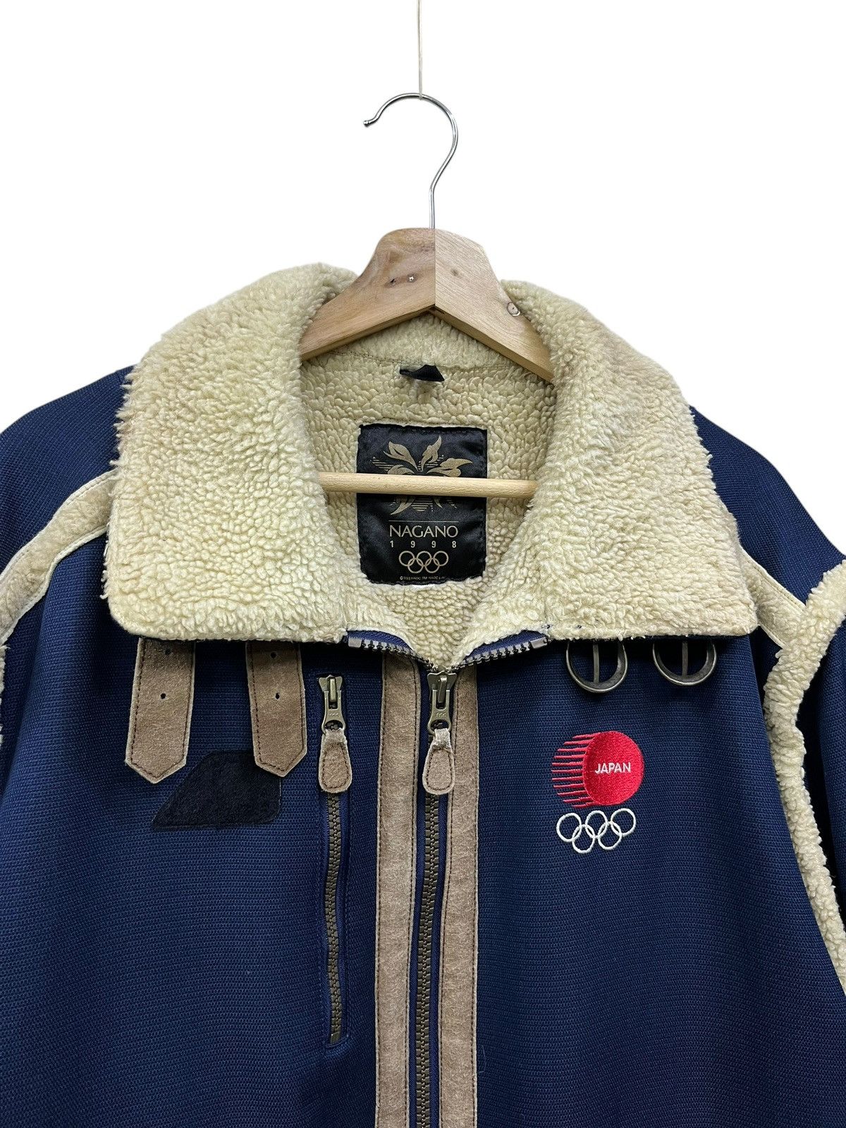 Vintage Mizuno Nagano 1998 Japan Olympic Sherpa Ski Jacket Size US L / EU 52-54 / 3 - 8 Thumbnail