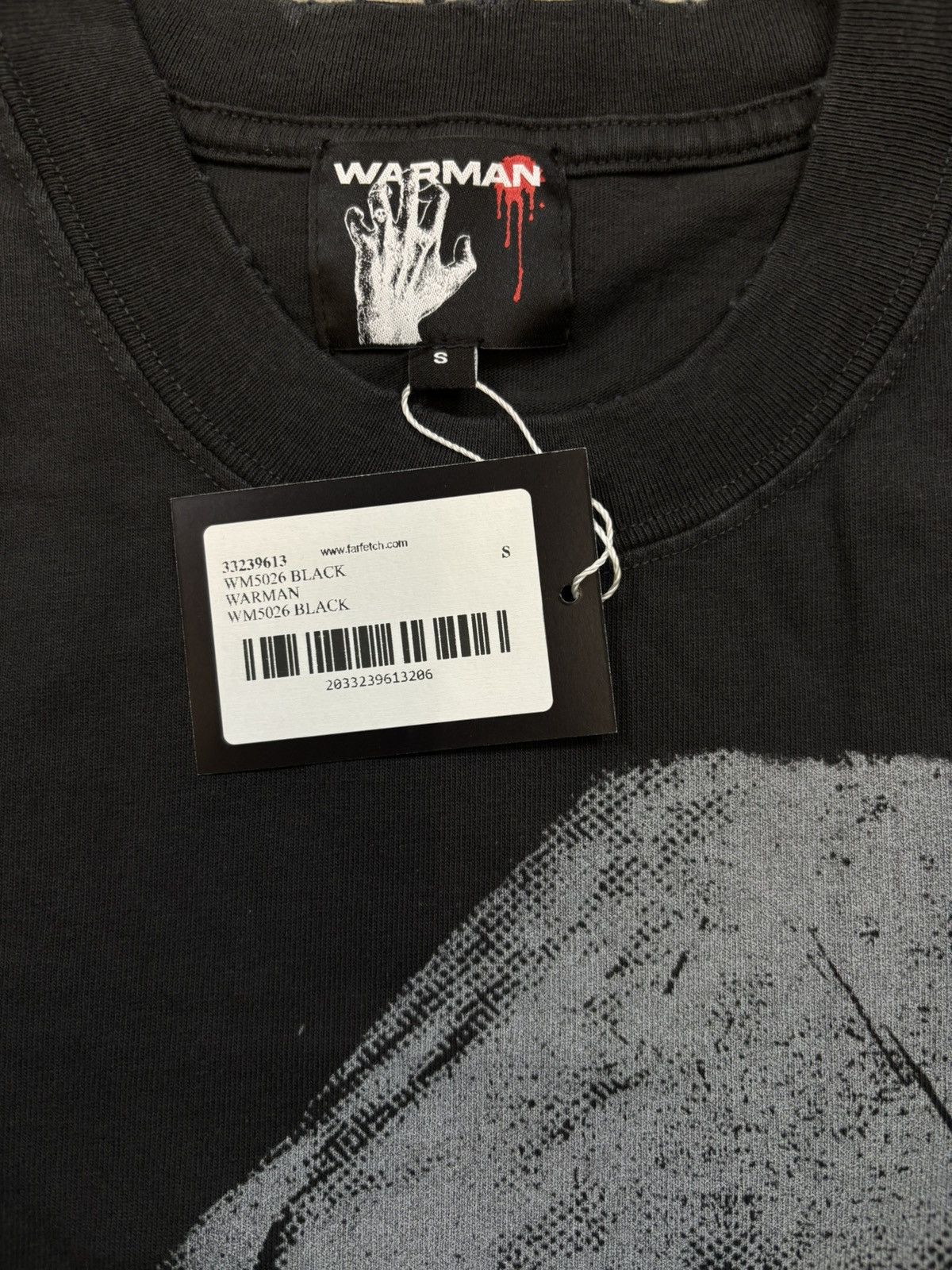 Vintage Warman Open Your Mouth Graphic T-Shirt, Washed Black Size US S / EU 44-46 / 1 - 6 Thumbnail