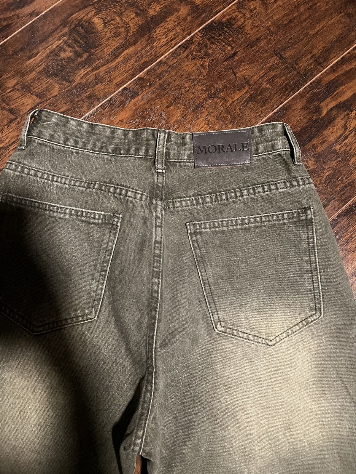 Other Morale Olive Green Baggy Denim Size US 30 / EU 46 - 4 Thumbnail