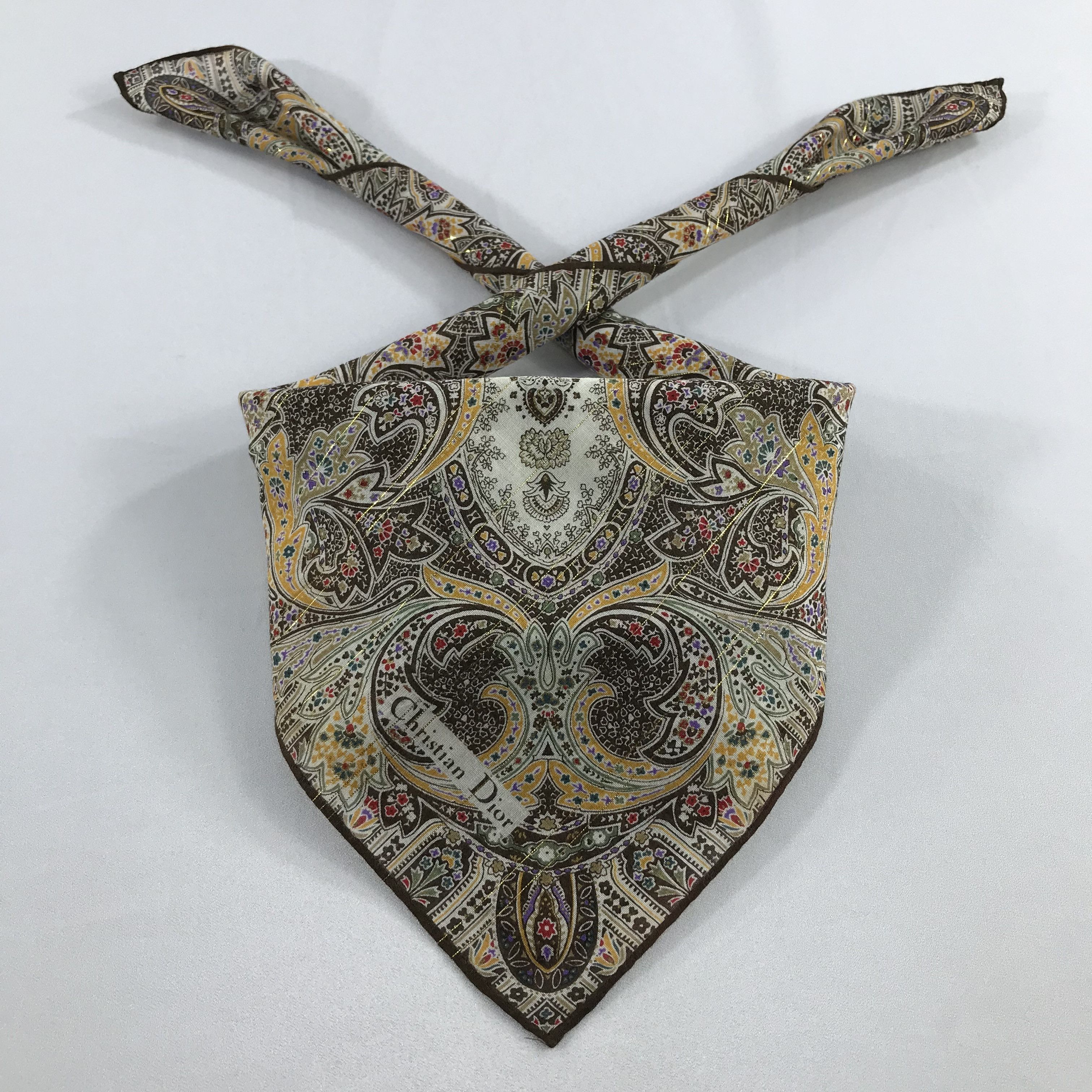 Vintage Christian Dior Bandana / Handkerchief / Neckerchief - S2100 Size ONE SIZE - 3 Thumbnail