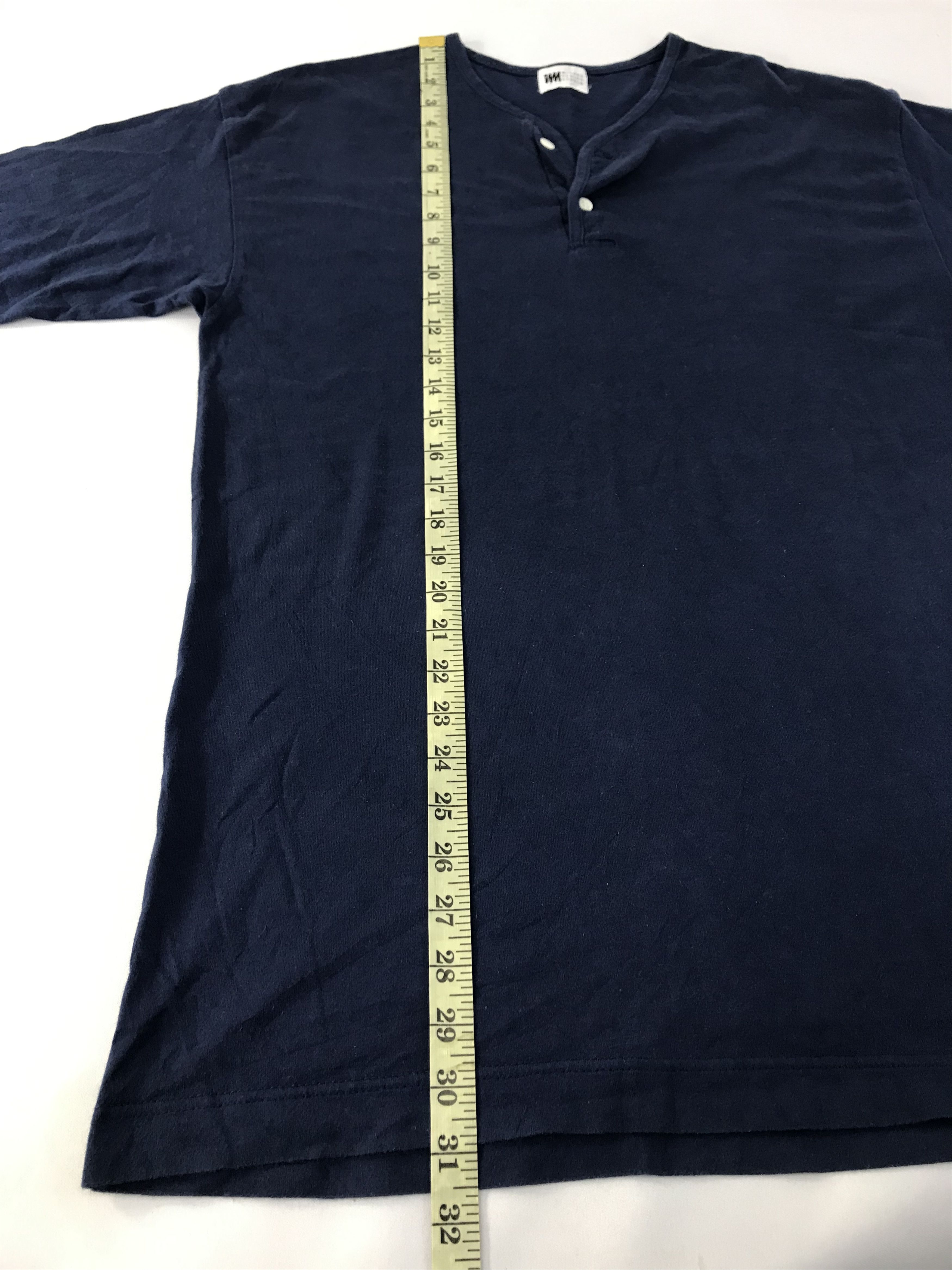 Issey Miyake 90s Issey Miyake Studio Henley Neck Minimalist Tee Size US M / EU 48-50 / 2 - 9 Thumbnail