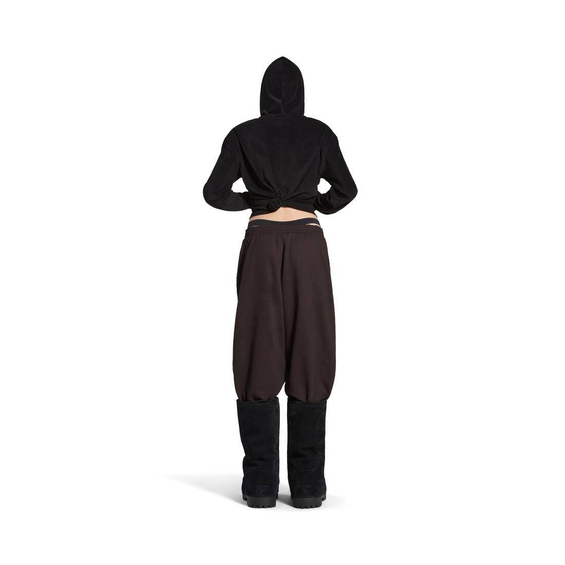 Balenciaga o1srvl11e1025 Nologo Baggy Sweatpants & Joggers in Black Size US 34 / EU 50 - 4 Thumbnail