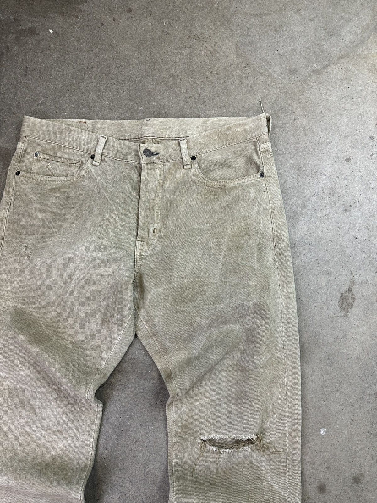 Ralph Lauren Ralph Lauren Stone Washed Denim Tan Straight Cut Loose 36" Size US 36 / EU 52 - 5 Thumbnail