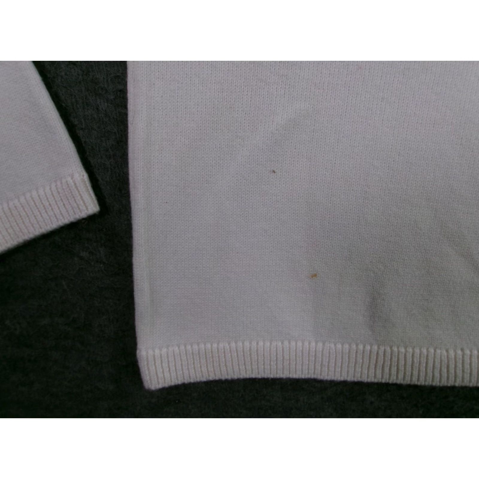 Talbots Talbots Sweater Womens XL White Fair Isle Crewneck Pullover Cotton Blend Long Sleeve Ribbed Hem Holiday Size XL / US 12-14 / IT 48-50 - 3 Thumbnail