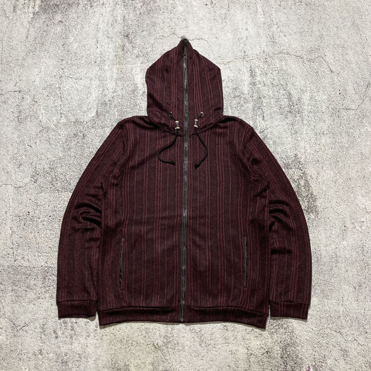 Japanese Brand 2000s Sterny Cord Full Zipper Hoodie Bape Style Red Maroon Size US M / EU 48-50 / 2 - 1 Thumbnail