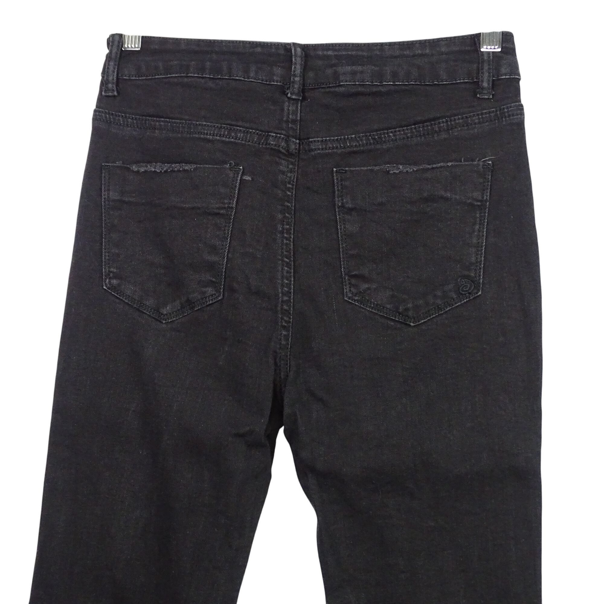 Other Indigo Rein Black Flare Jeans Women Juniors Size 11 Ripped Size 28" / US 6 / IT 42 - 5 Thumbnail