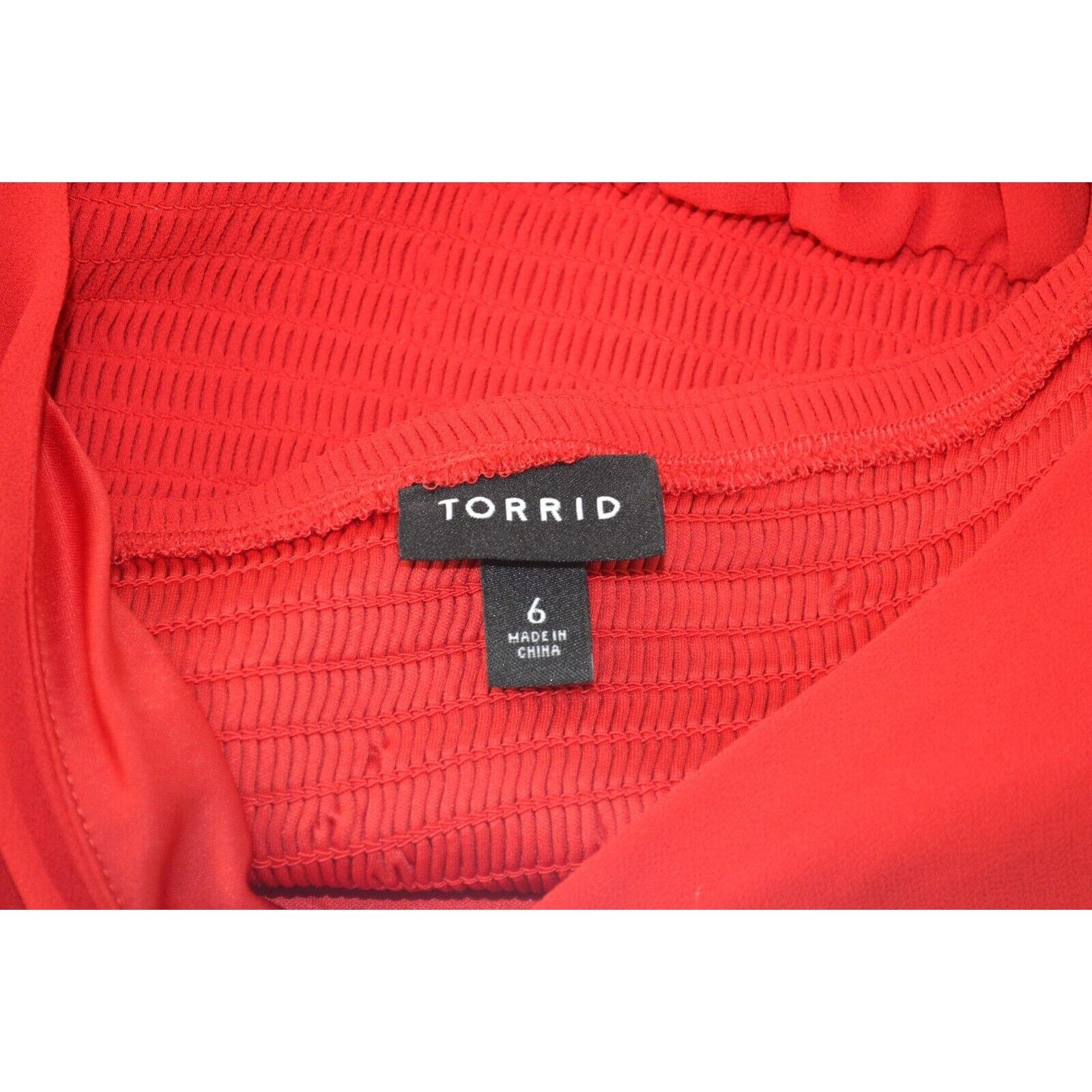 Other Torrid Women's Red Valentines Spaghetti Strap Tiered Ruffled Size 4XL / US 24-26 - 3 Thumbnail