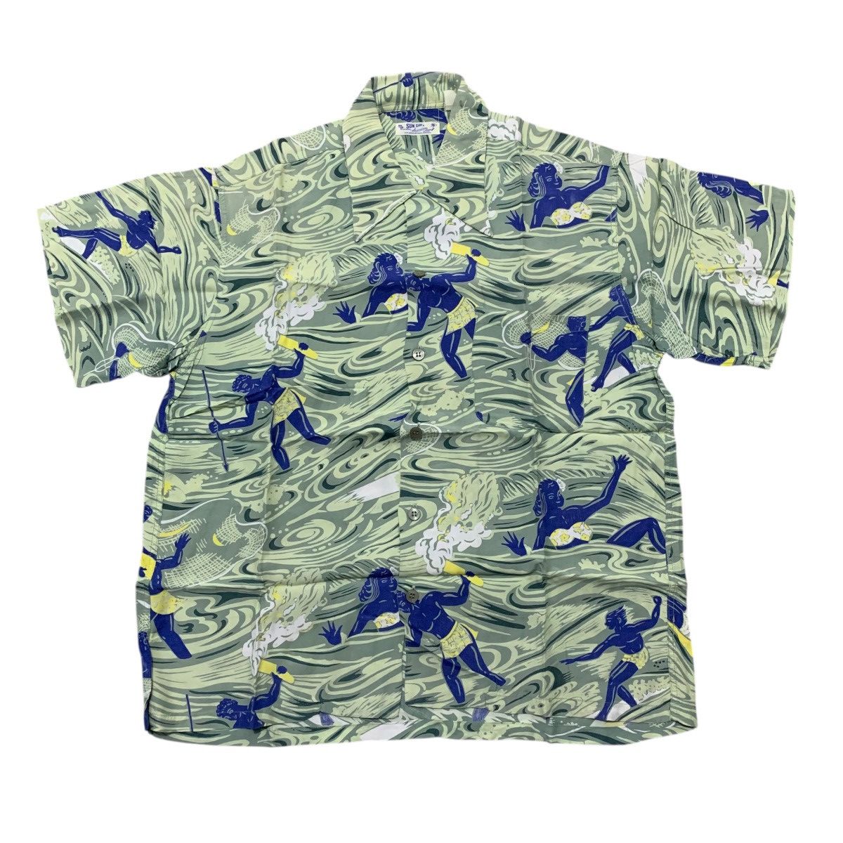 Vintage Vintage Sun Surf Rayon Collar Hawaiian Shirt Size US XL / EU 56 / 4 - 1 Thumbnail