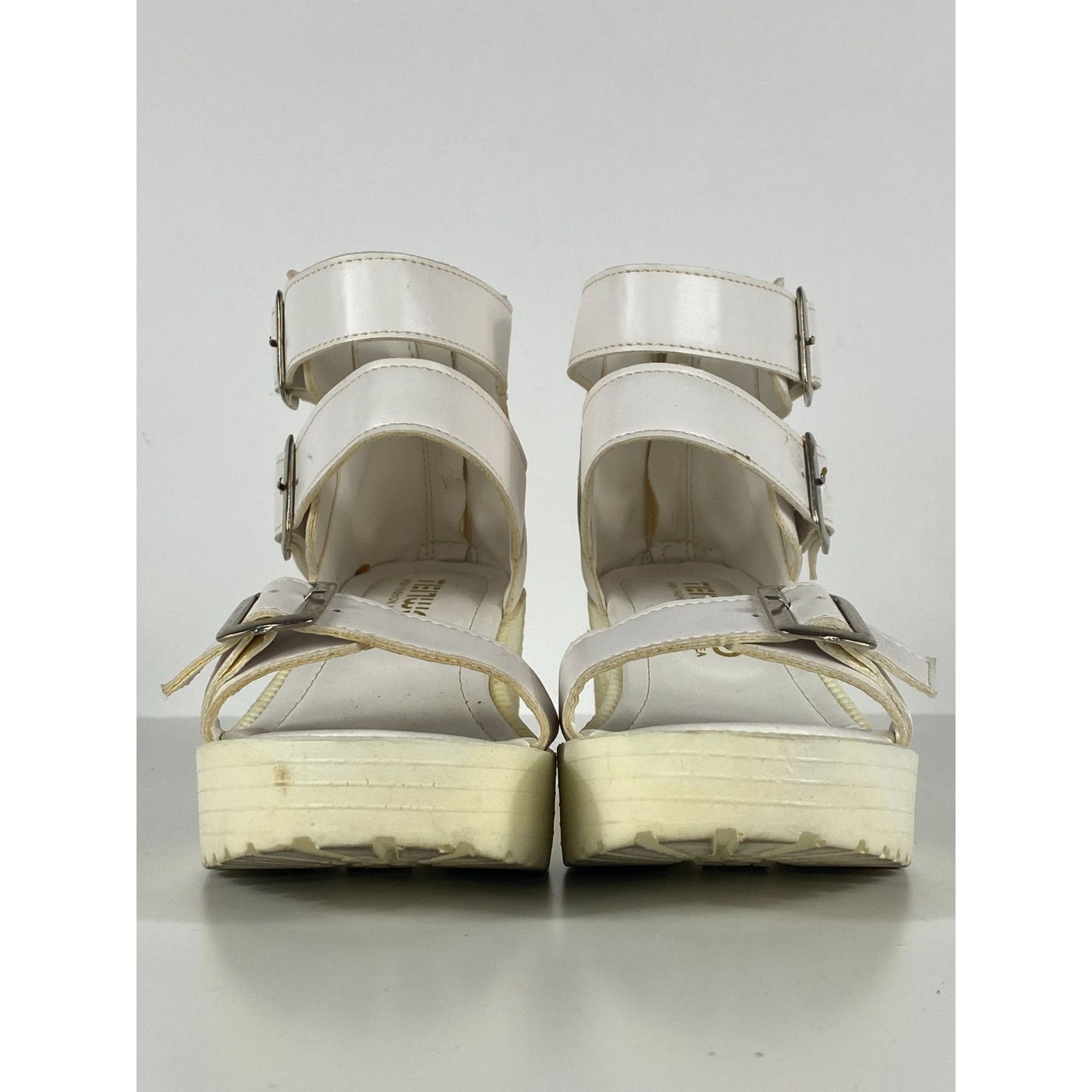 Other Tenwood Platform Sandals Heels White Size 10 Women's Made in Size US 10 / IT 40 - 3 Thumbnail
