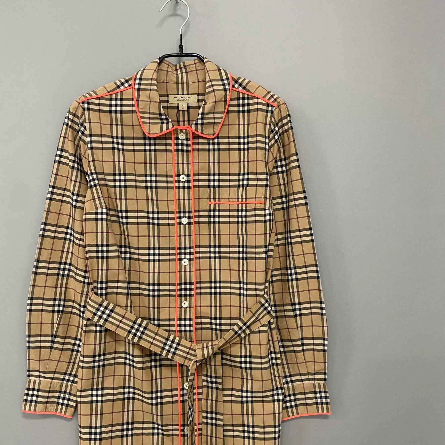 Burberry Burberry Classic Check Belted Dress UK2 Size XXS / US 00 / IT 34 - 1 Thumbnail