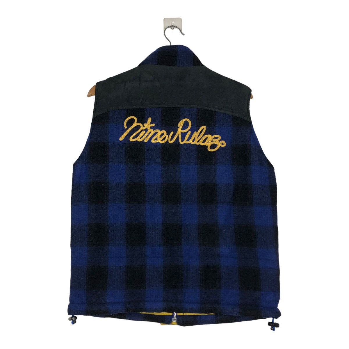 Hysteric Glamour 🔥BIKER VEST JACKET NINE RULEZ JAPAN TARTAN DESIGN PUNK STYLE Size US M / EU 48-50 / 2 - 8 Thumbnail