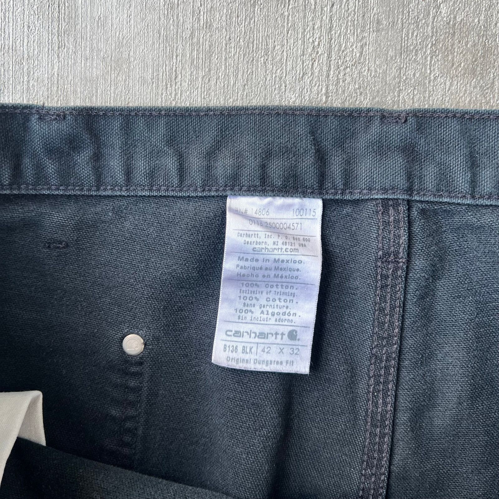 Carhartt × Vintage Carhartt black double knee work wear carpenter pants Size US 41 - 7 Thumbnail