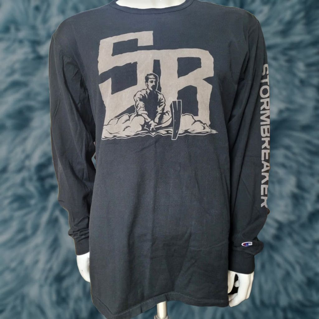Champion Champion Stormbreaker Brewing Beer Long Sleeve T Shirt 2XL XXL Black Bar Mens Size US XXL / EU 58 / 5 - 1 Thumbnail