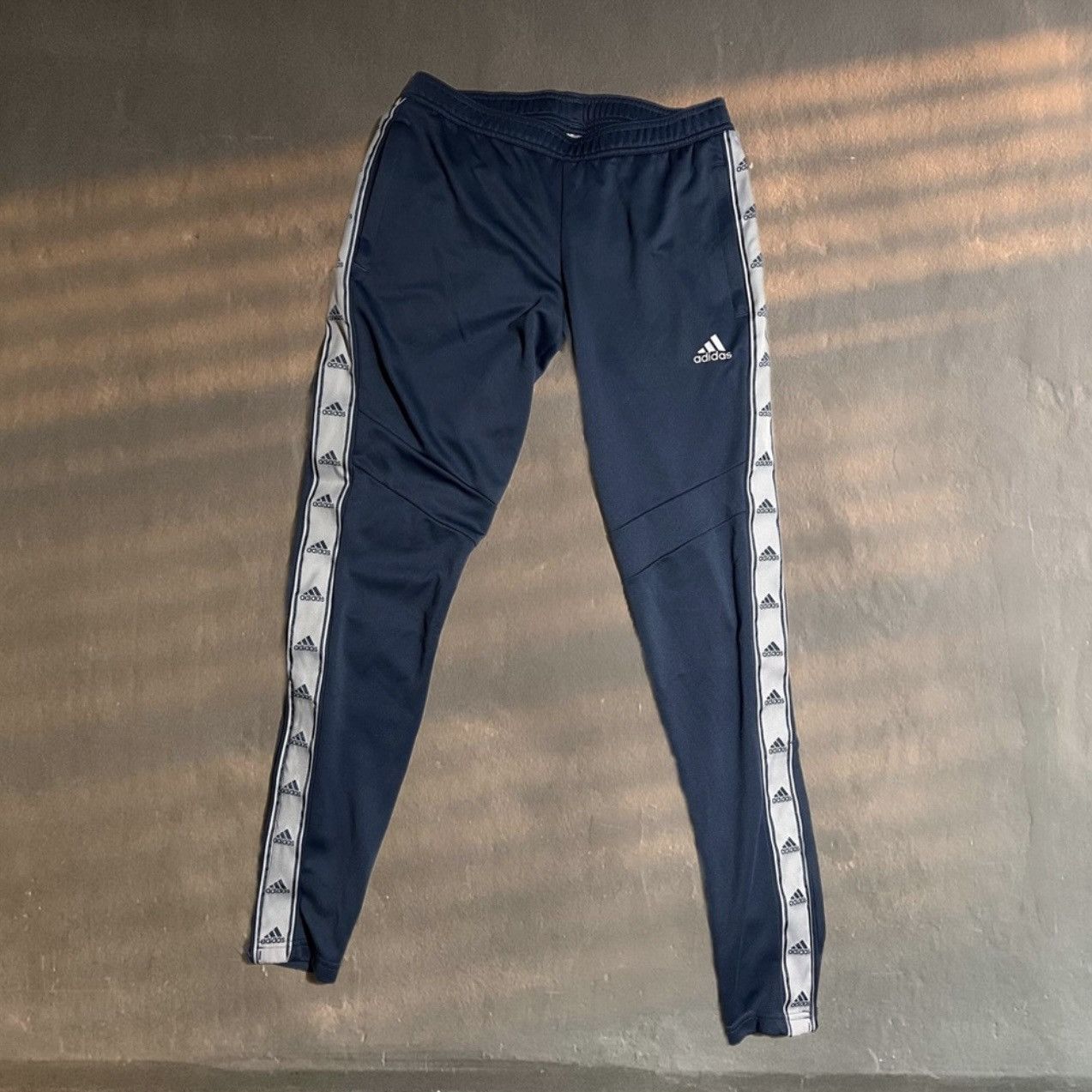 Adidas adidas trio track pant joggers in muted navy blue small nike Size 28" / US 6 / IT 42 - 12 Thumbnail