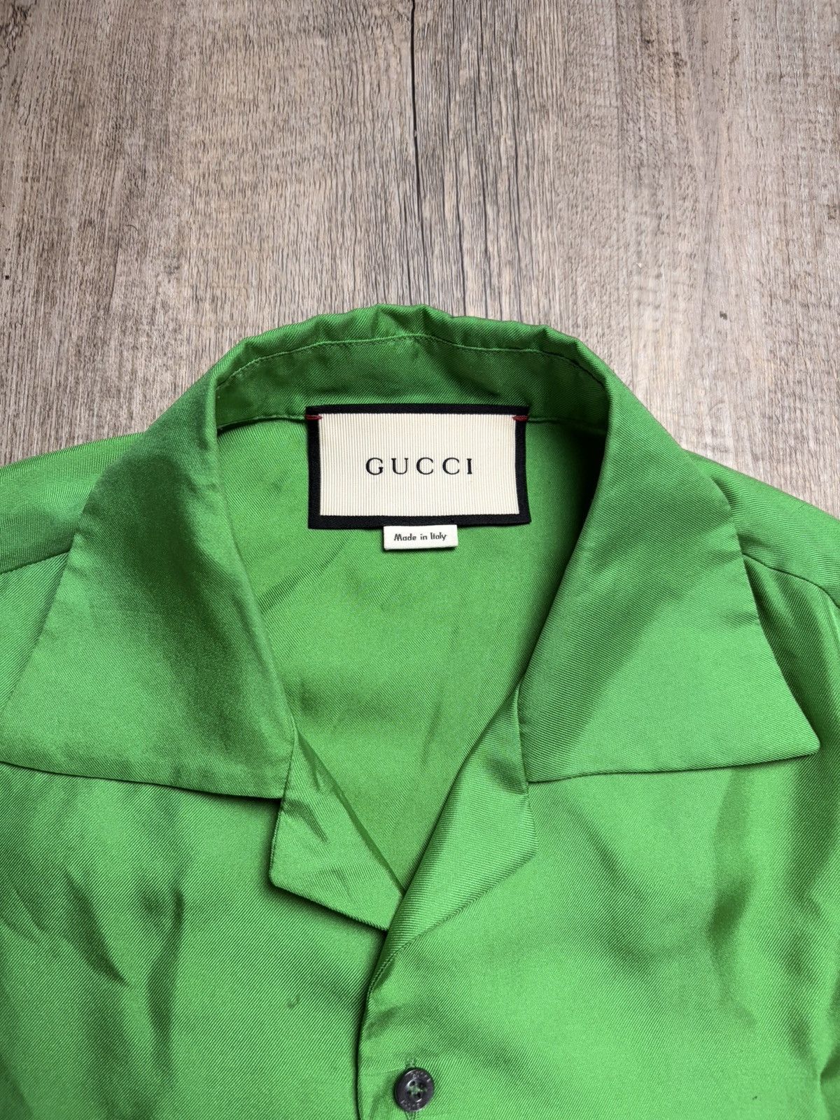 Gucci Black Cat Silk Shirt green/black Size US S / EU 44-46 / 1 - 6 Thumbnail