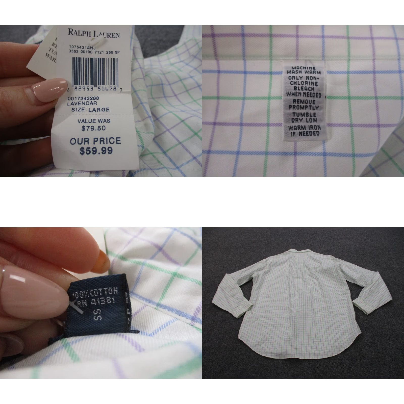 Ralph Lauren Ralph Lauren Shirt Mens L Colorful Plaid Classic Pony Golf Business Preppy NEW Size US L / EU 52-54 / 3 - 8 Thumbnail