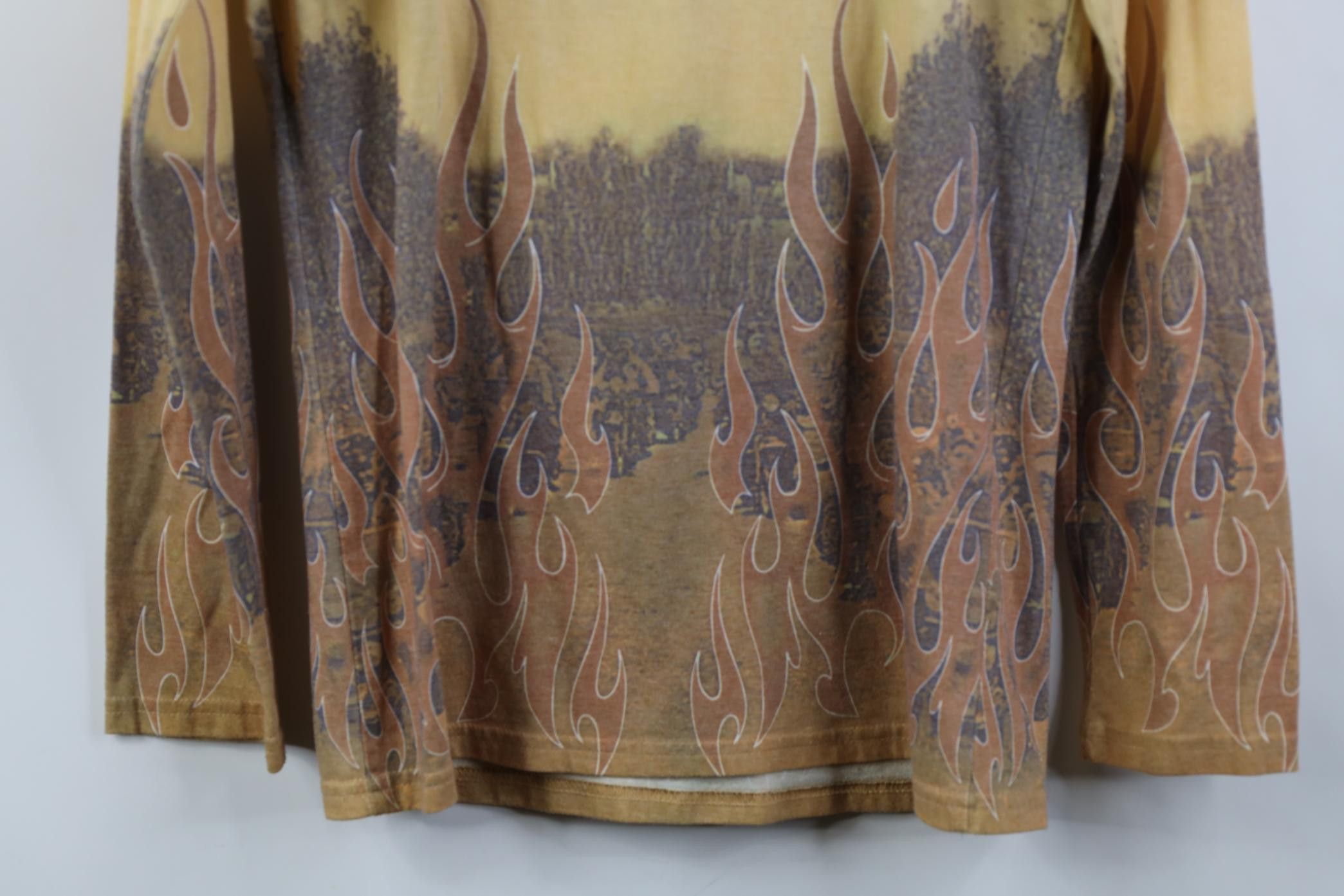 Harley Davidson Vintage Y2K Harley Davidson Flames All Over Print T-Shirt Size M / US 6-8 / IT 42-44 - 14 Thumbnail