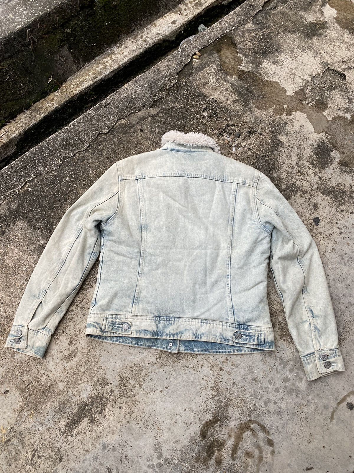 Levi's Vintage Levis Acid Wash Denim Trucker Jacket Size L / US 10 / IT 46 - 5 Thumbnail