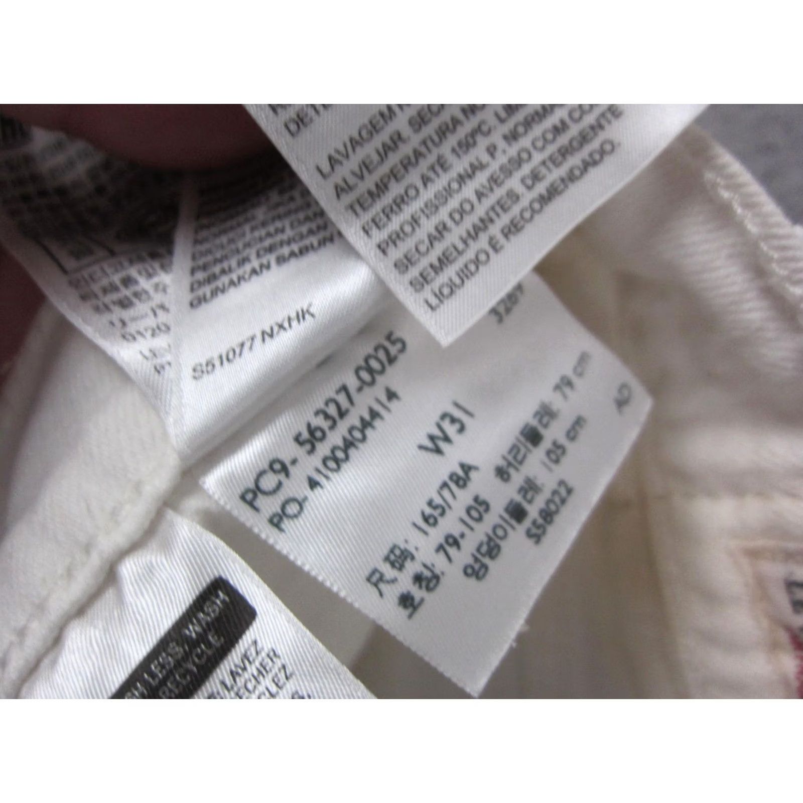 Levi's Levi's 501 Jean Shorts Womens 31 White Denim Premium Casual 90s Button Fly Jorts Size 24" / US 00 / IT 34 - 7 Thumbnail