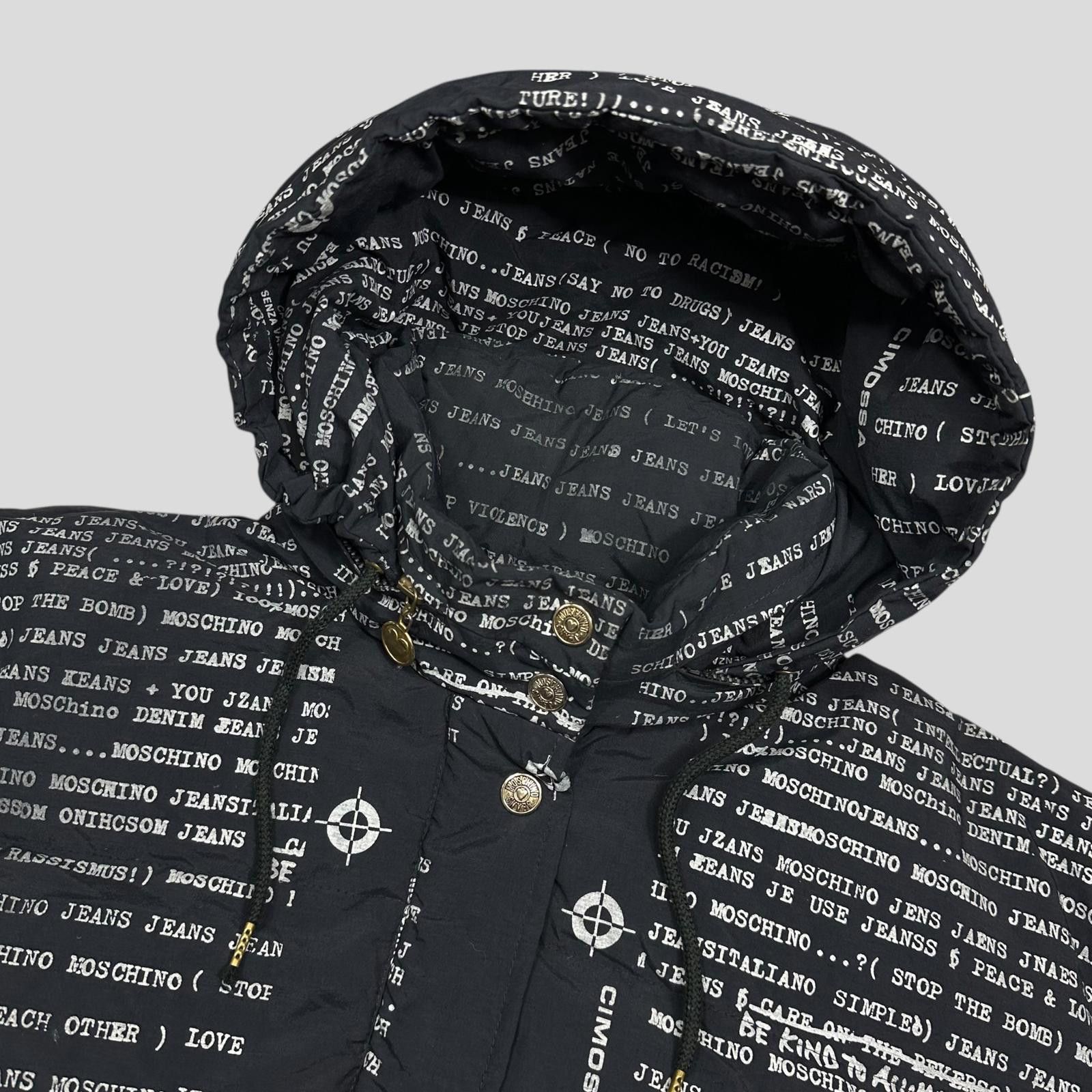Moschino Moschino Jeans 90’s Typewriter Goose Down Puffer Jacket - XL Size US XL / EU 56 / 4 - 3 Thumbnail