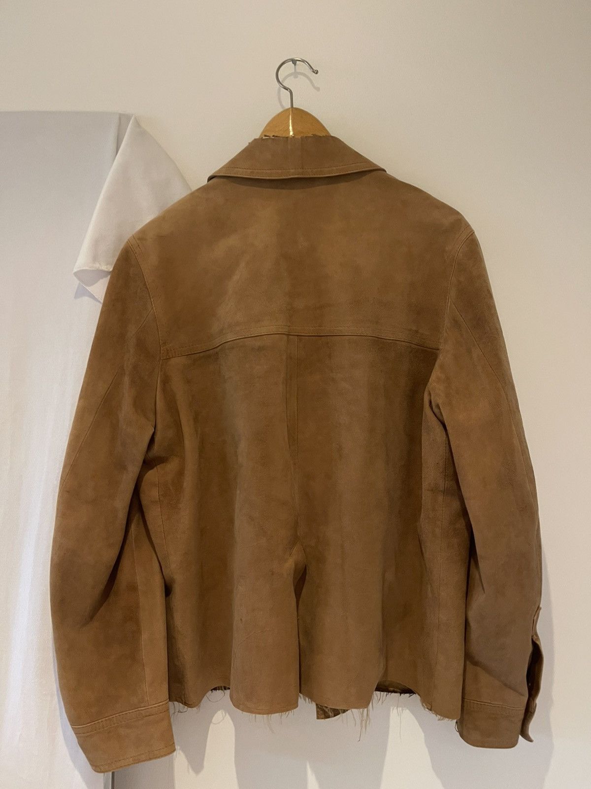 Vintage 70s camel suede casadesport cropped work jacket Size US L / EU 52-54 / 3 - 7 Thumbnail