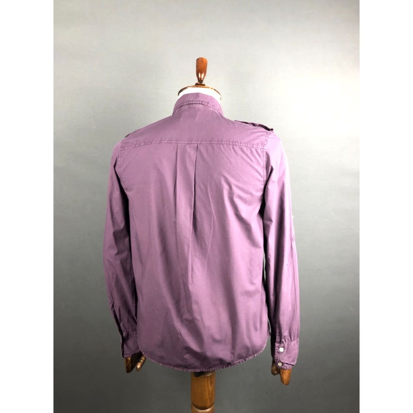 Diesel Diesel Shirt 2XL Purple Cotton Roll-Tab Sleeves Button Up Men’s Size US XXL / EU 58 / 5 - 3 Thumbnail