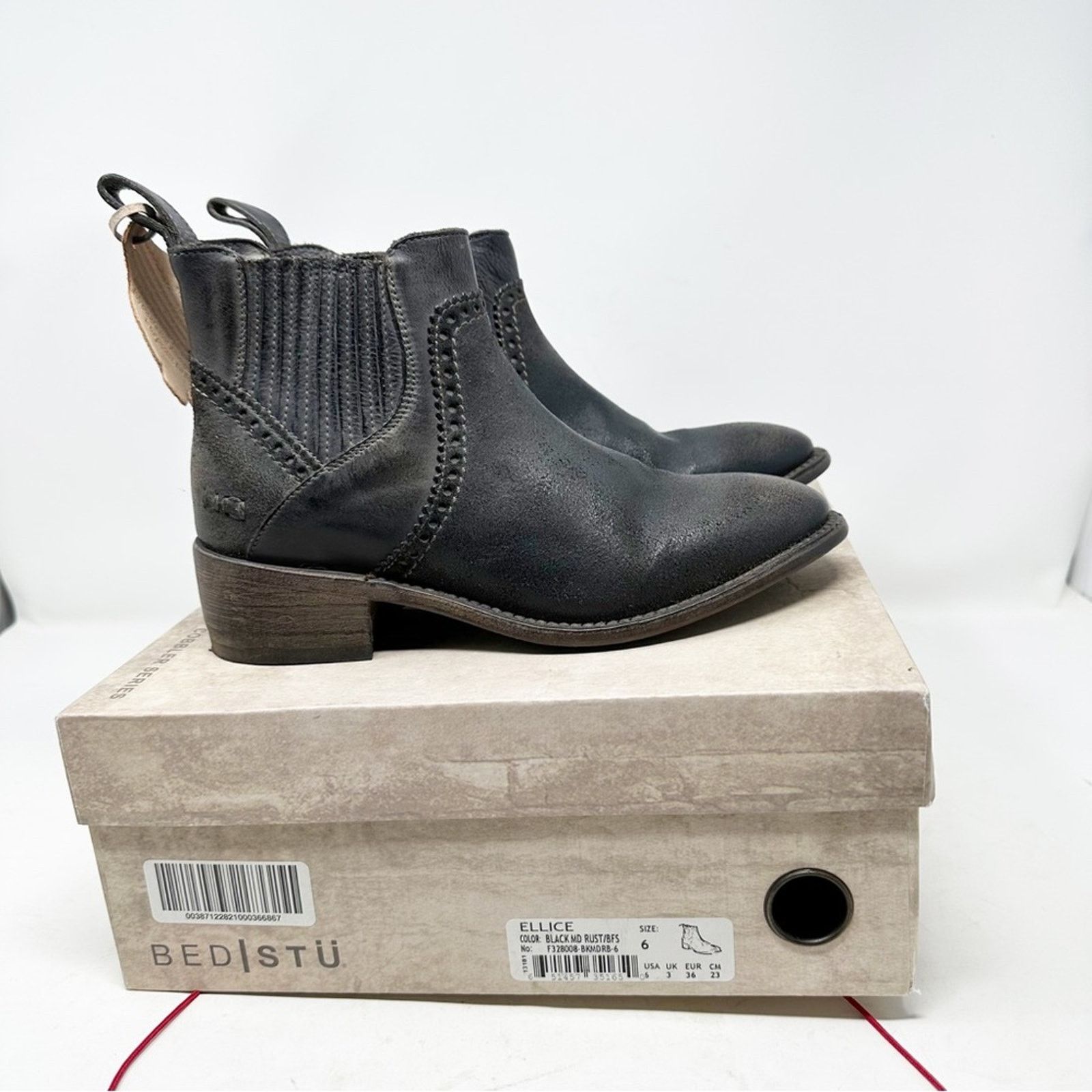 Bed Stu BED STU Ellice Black Medium Rust Boots NWT in Size 6 Size US 6 / IT 36 - 1 Thumbnail