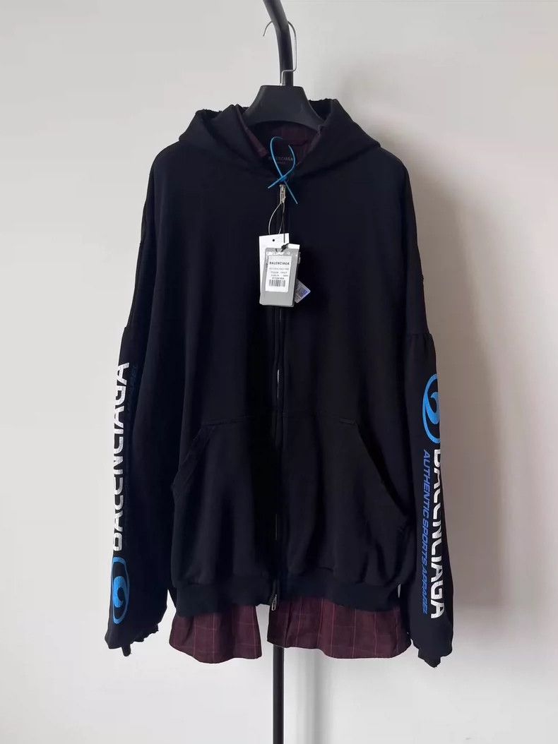 Balenciaga Balenciaga 2-in-1 Wave Destruction Jacket Size US XL / EU 56 / 4 - 2 Thumbnail
