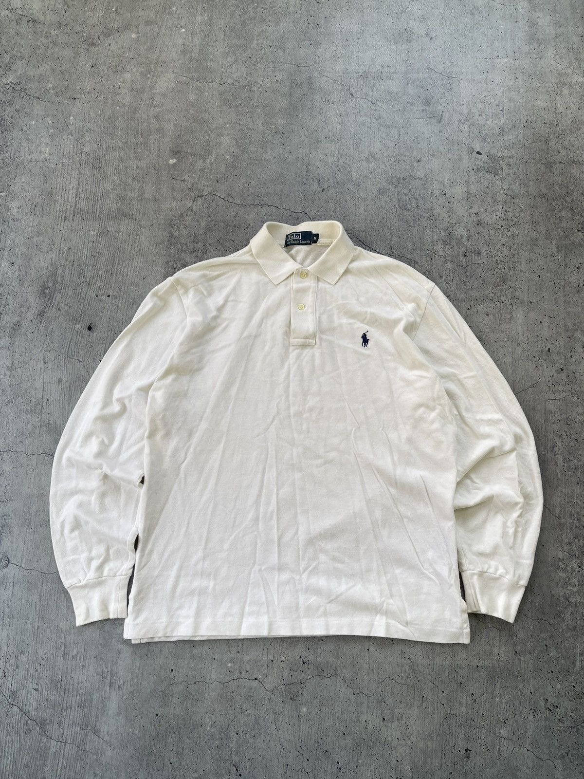Polo Ralph Lauren × Vintage Vintage polo Ralph Lauren rugby shirt 90s long sleeve men M Size US M / EU 48-50 / 2 - 1 Thumbnail