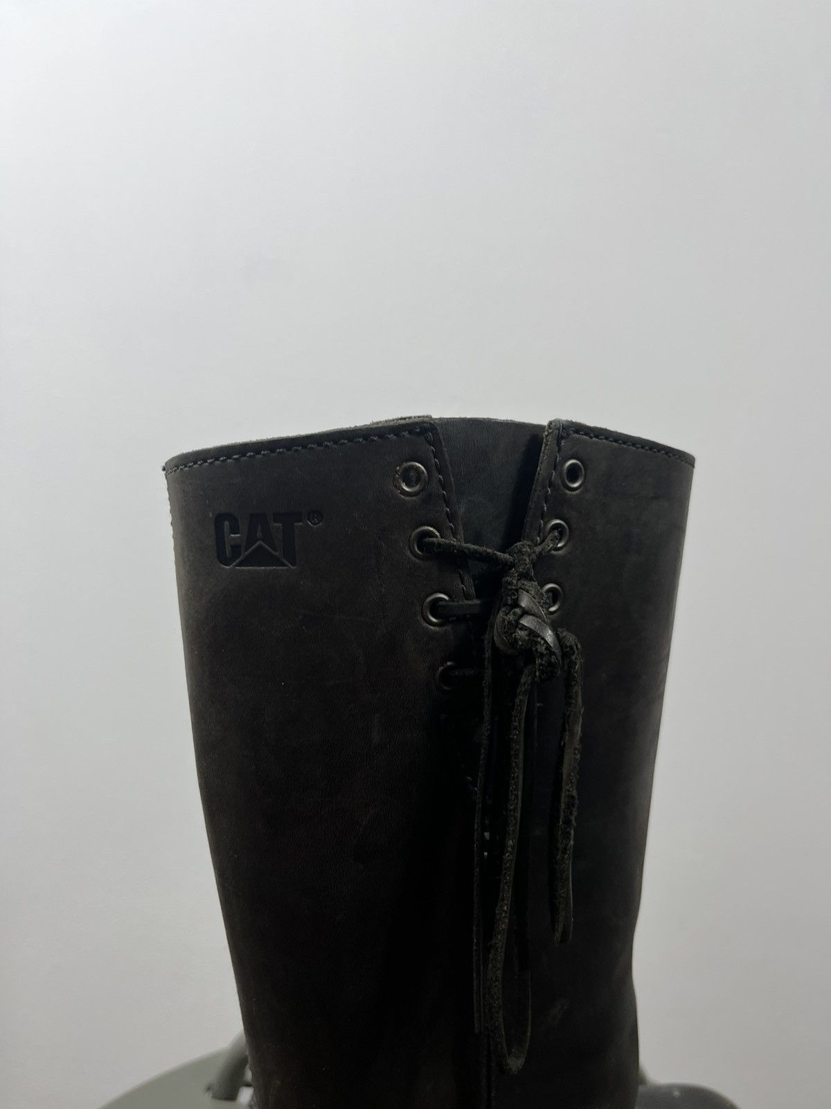Caterpillar CAT black leather engineer boots rugged work style size 37 Size US 6 / IT 36 - 6 Thumbnail