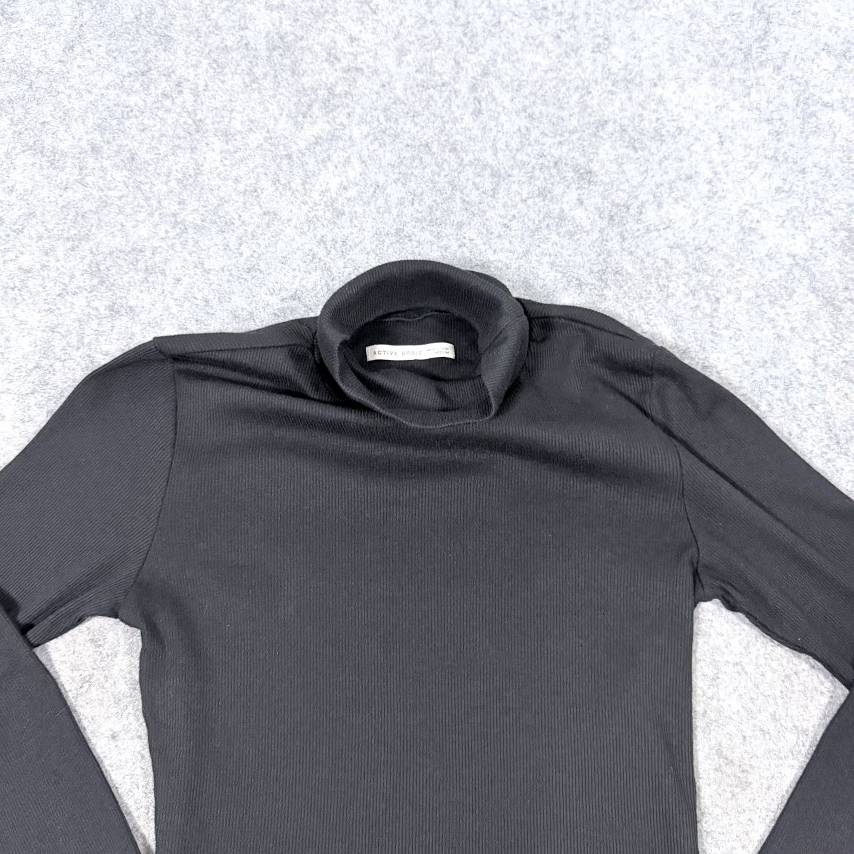 Vintage Active Basic Long Sleeve Pullover Turtleneck Sweater Women's Size Medium Black Size M / US 6-8 / IT 42-44 - 3 Thumbnail