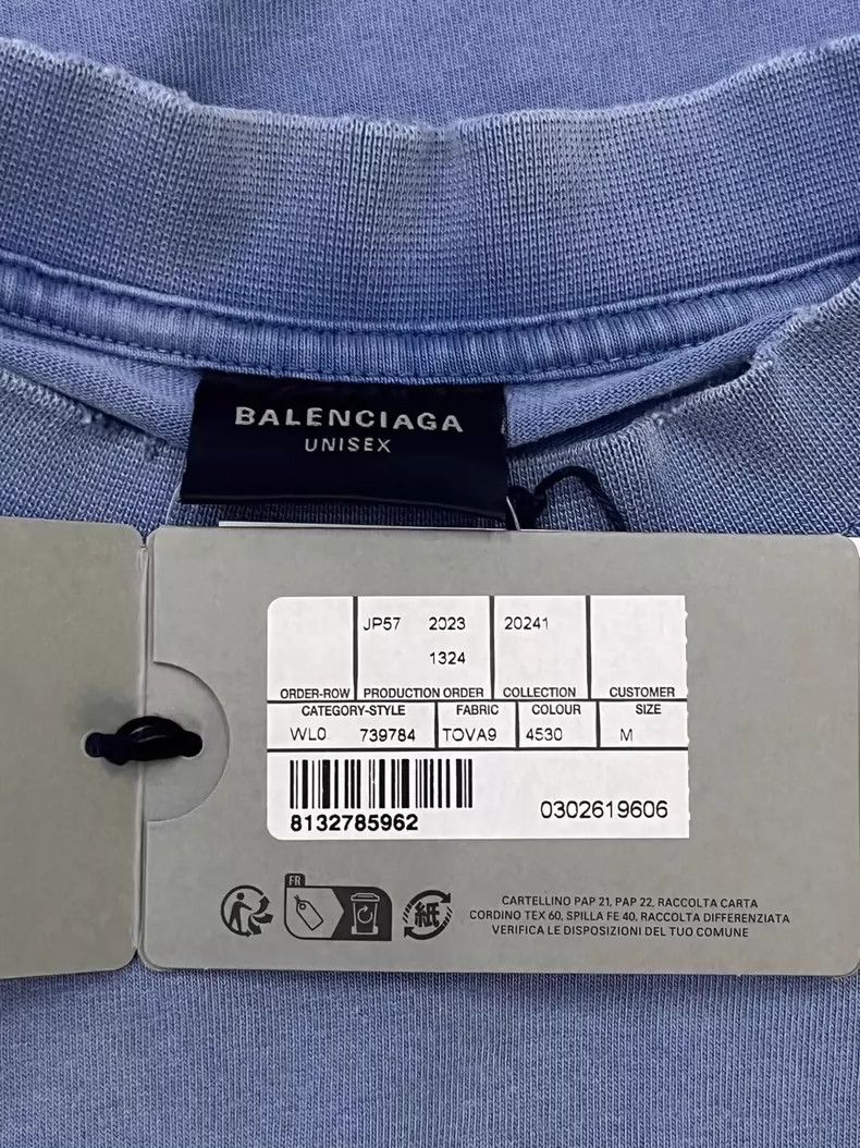 Balenciaga Balenciaga Crewneck pullover short sleeve T-shirt with mon Size US M / EU 48-50 / 2 - 6 Thumbnail