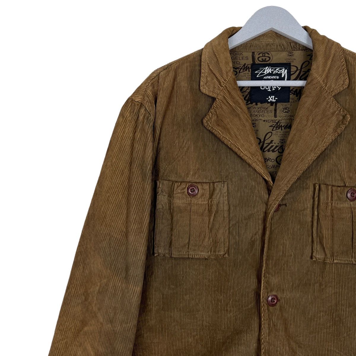 Stussy 🔥 STUSSY DYED CORDUROY CHORE JACKET Size US XL / EU 56 / 4 - 4 Thumbnail