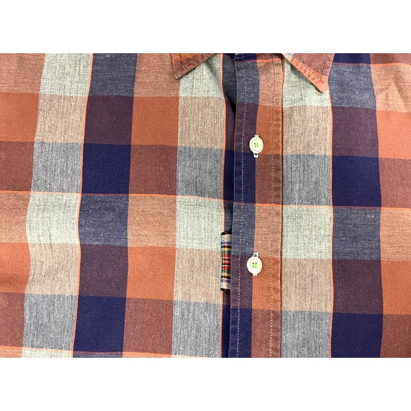 Robert Graham Robert Graham Jeans Men’s Button-Up Casual Shirt L Plaid 100% Cotton Multicolor Long Sleeve Roll-Up Sleeve Varsity Designer Size US L / EU 52-54 / 3 - 6 Thumbnail