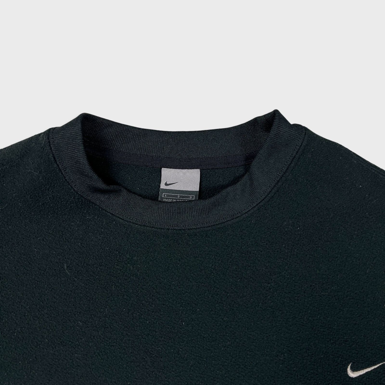Nike × Vintage Nike Fleece Sweatshirt Sportswear Swoosh Pullover Crewneck Size US L / EU 52-54 / 3 - 2 Thumbnail