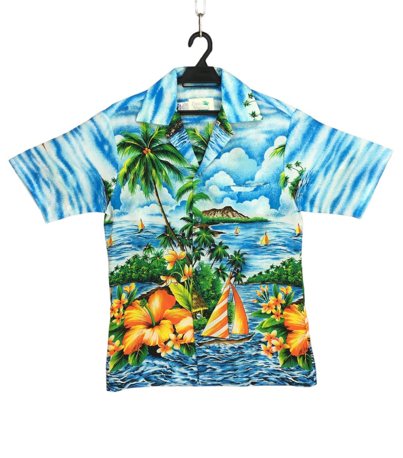 Vintage Vintage 60s SAN PEBBLE Of Hawaii Hawaiian Shirt Size US S / EU 44-46 / 1 - 1 Thumbnail