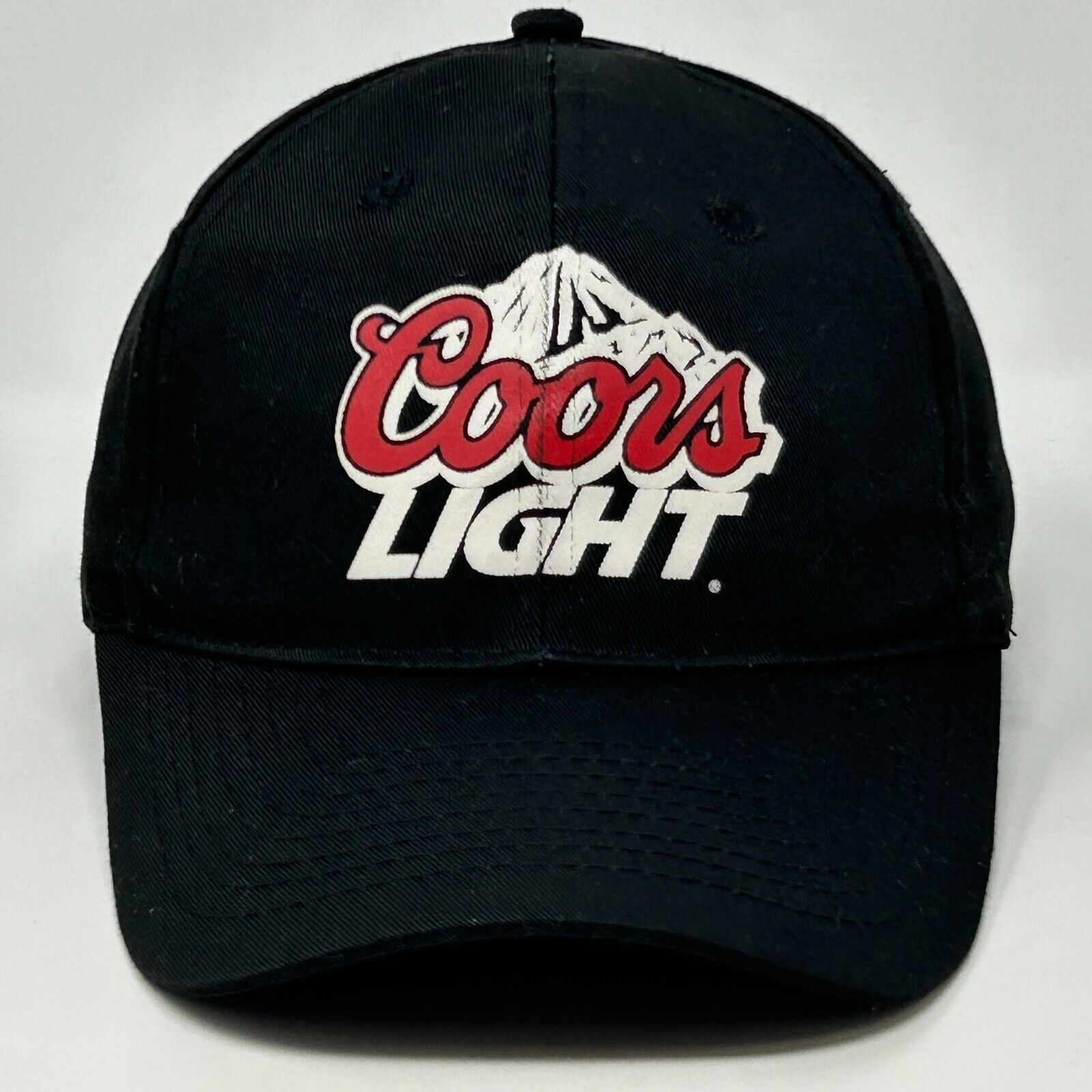 Vintage Vintage 90s Coors Light Hat Baseball Cap Beer Brewery Black Size ONE SIZE - 1 Thumbnail