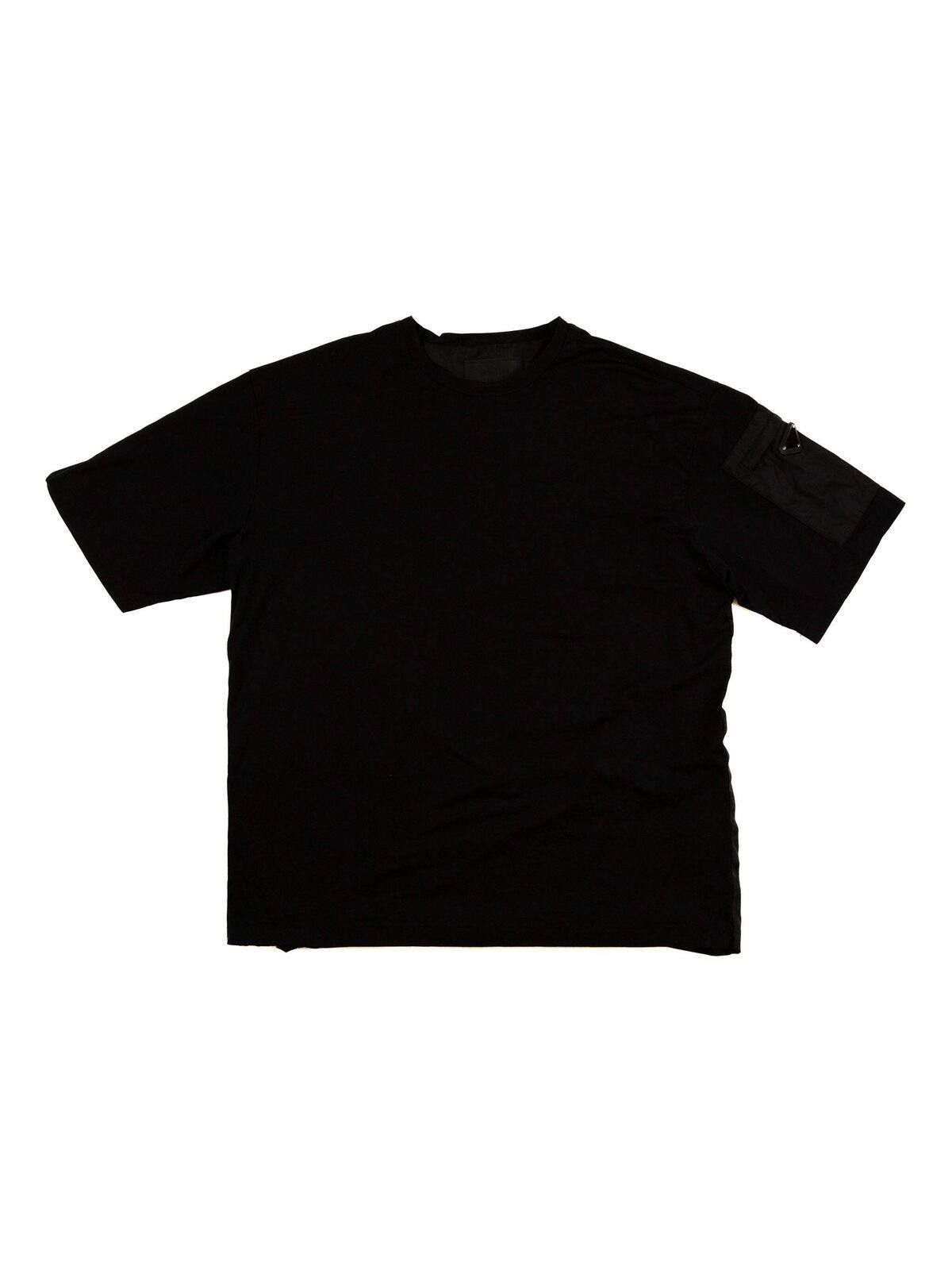Prada Prada Mens Re-Nylon Black Sleeve Pocket T-Shirt Size US XL / EU 56 / 4 - 1 Thumbnail