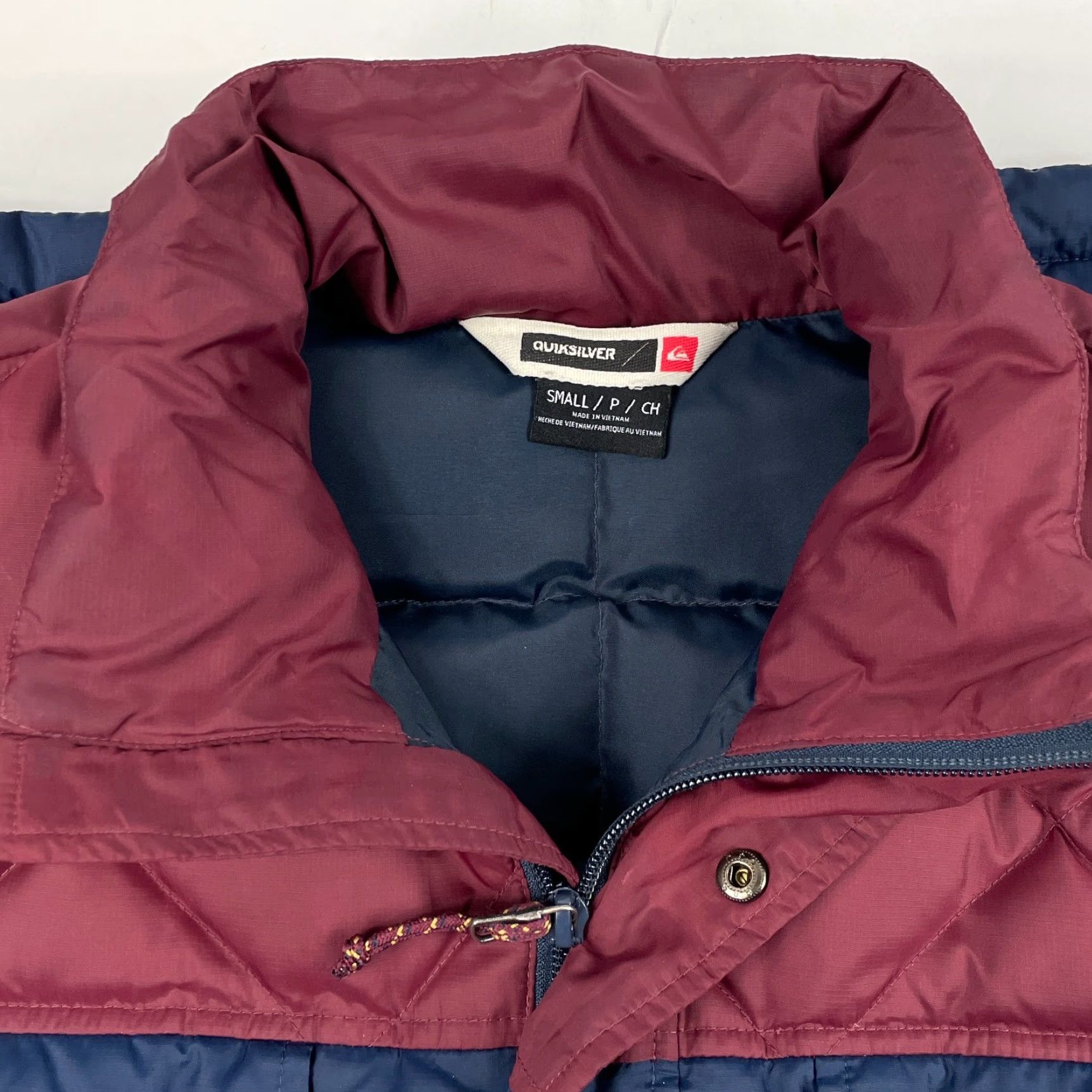 Quiksilver Quiksilver Jacket Men S Blue Down Puffer Full Zip Hiking Skiing Camp Quilted Size US S / EU 44-46 / 1 - 7 Thumbnail