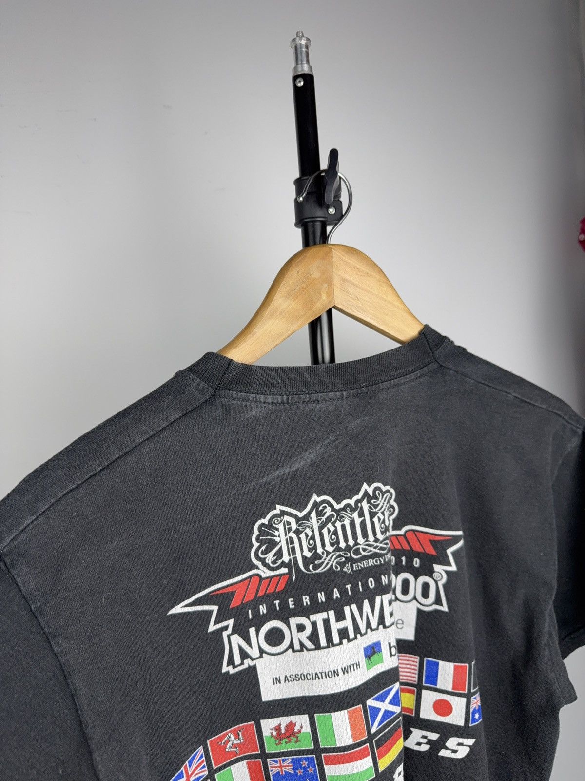 Vintage 00s Northwest 200 2010 Road Racing Moto T-Shirt Relentless Size US M / EU 48-50 / 2 - 14 Thumbnail