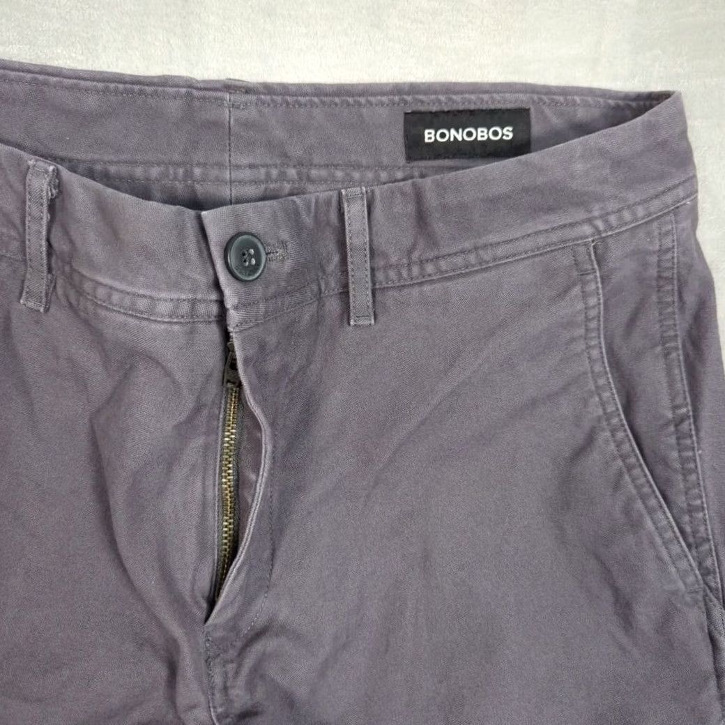 Bonobos Bonobos Chino Pants Mens 30x28 Gray Flat Front Pockets Casual Workwear Pants Size US 30 / EU 46 - 5 Thumbnail