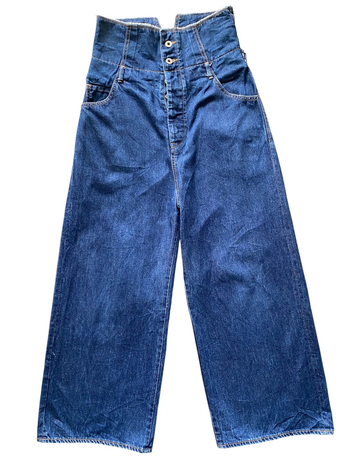 Johnbull Vintage Japan Johnbull High-Rise Wide Leg Denim Pants Size US 30 / EU 46 - 1 Thumbnail