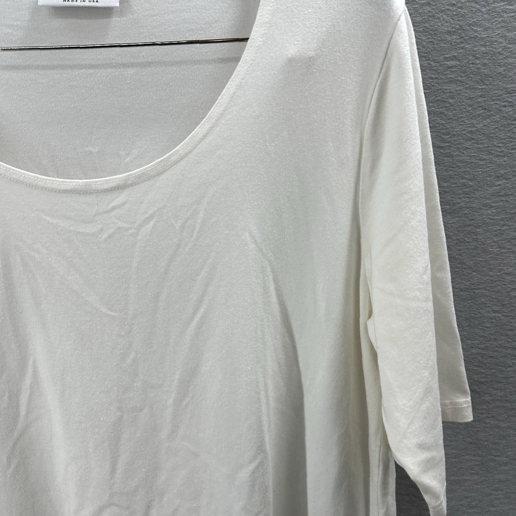 Vintage Bryn Walker Asymmetrical Tunic Blouse Womens XL White 3/4 Sleeve Casual Artsy Bohemian Size XL / US 12-14 / IT 48-50 - 5 Thumbnail