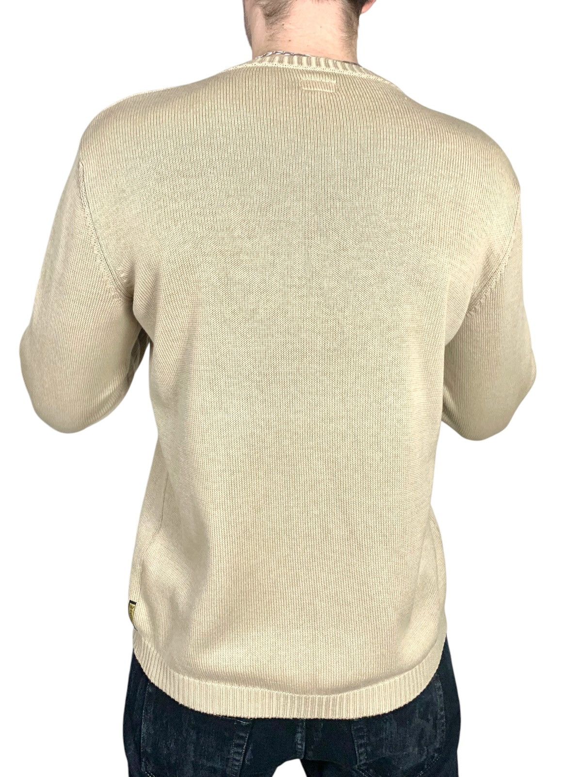 Emporio Armani Vintage Y2K Armani Cotton Knit Jumper Sweater Size US L / EU 52-54 / 3 - 6 Thumbnail