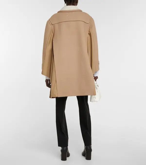 Maison Margiela o1y0625 Wool Coat in Camel Size XS / US 0-2 / IT 36-38 - 5 Thumbnail