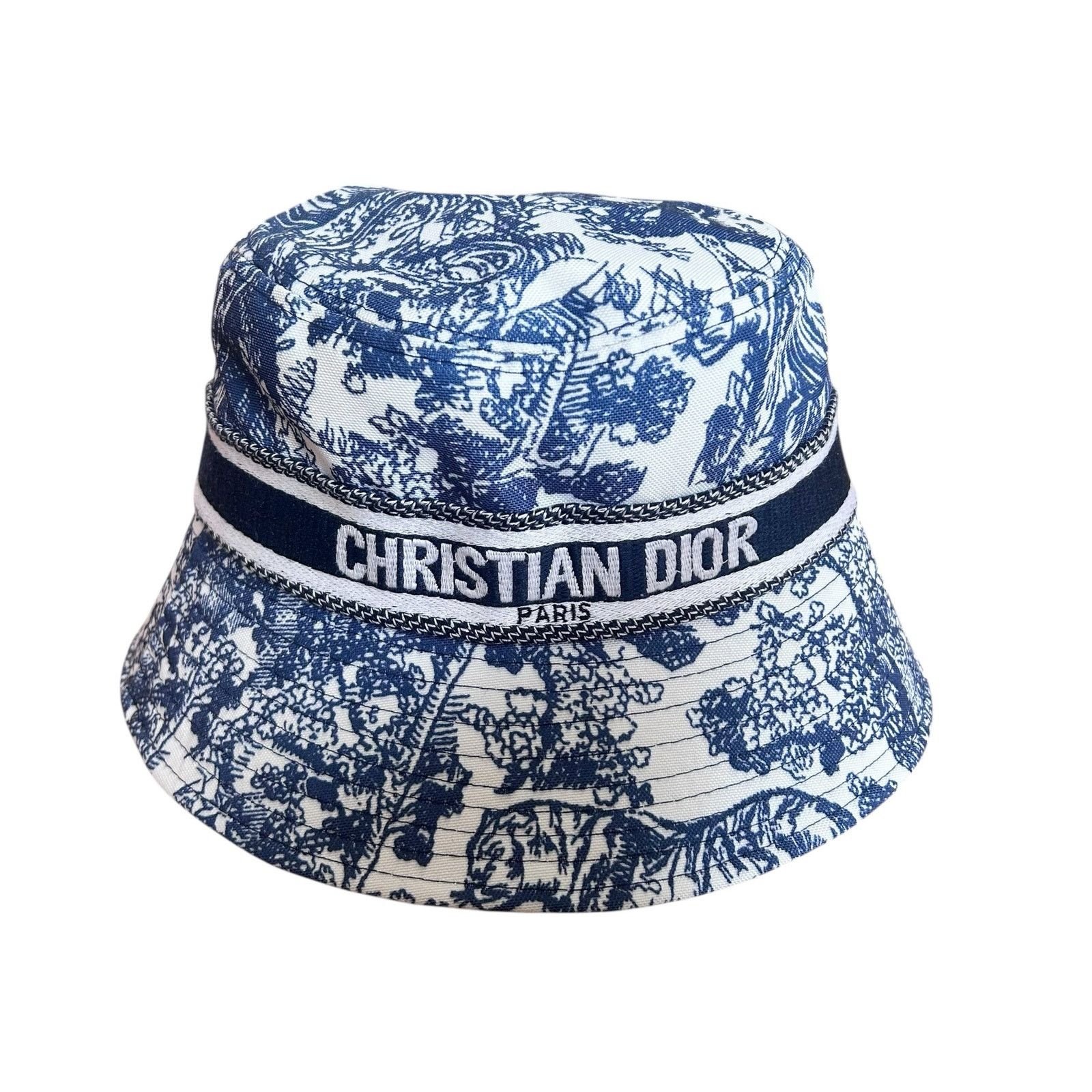 Dior Christian Dior Dioriviera D Bobby Blue White Bucket Hat Size ONE SIZE - 1 Thumbnail